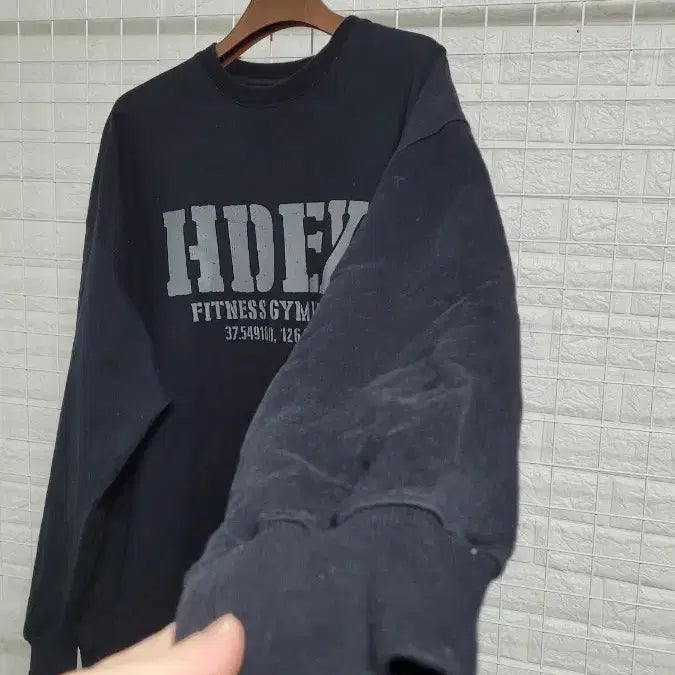 [BUNJANG] HDEX Giant Fit 3XL Men's Training Sweatshirt / [105]HDEX에이치덱스 피트니스짐웨어 자이언트핏 빅사이즈맨투맨 3XL