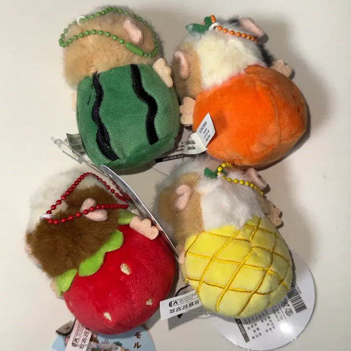 [BUNJANG] Morrumotto Plushie Hamster Keychain / (품절)과일 모루못토상 기니피그 햄스터 인형 키링
