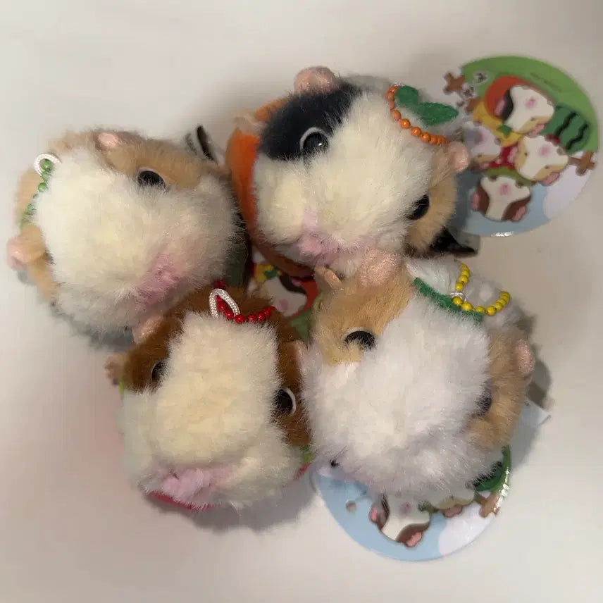[BUNJANG] Morrumotto Plushie Hamster Keychain / (품절)과일 모루못토상 기니피그 햄스터 인형 키링