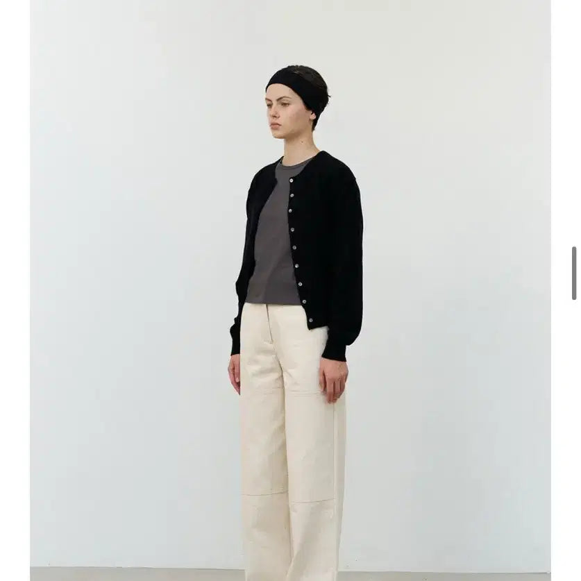 [BUNJANG] MOD Cashmere Cardigan Black / 엠오디 캐시 가디건 블랙