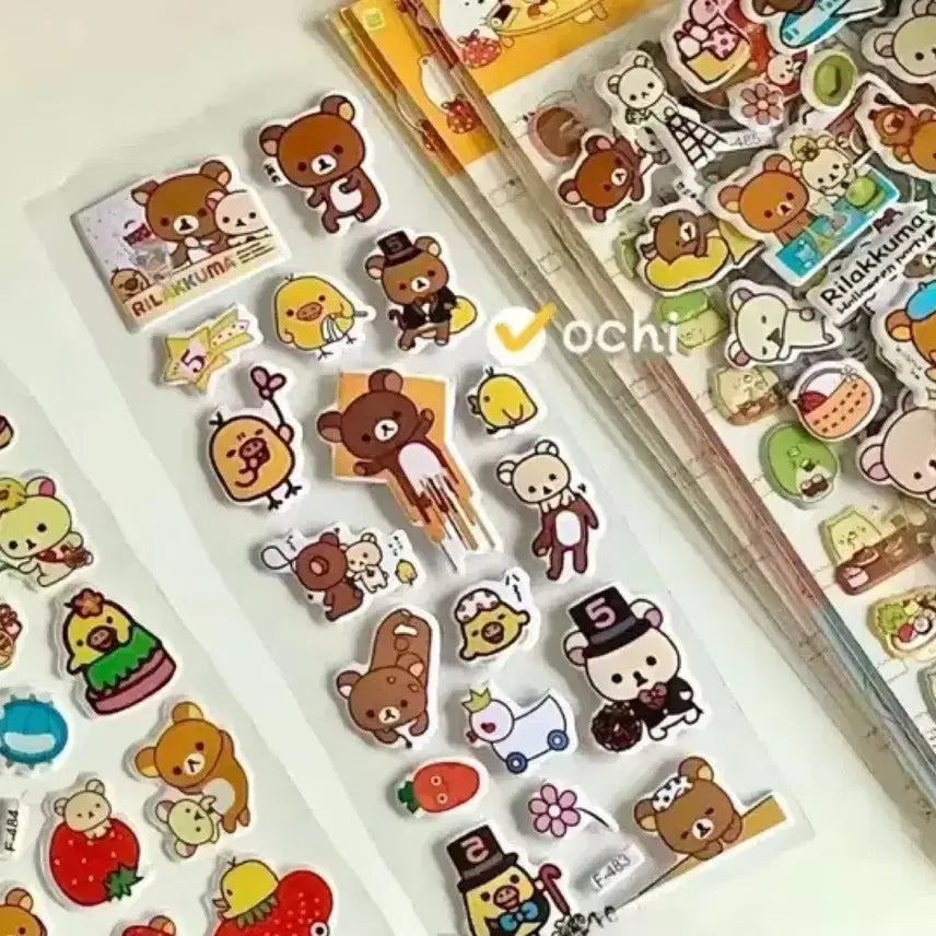 [BUNJANG] Rilakkuma Vintage Sticker / 리락쿠마 고전 빈티지 스티커