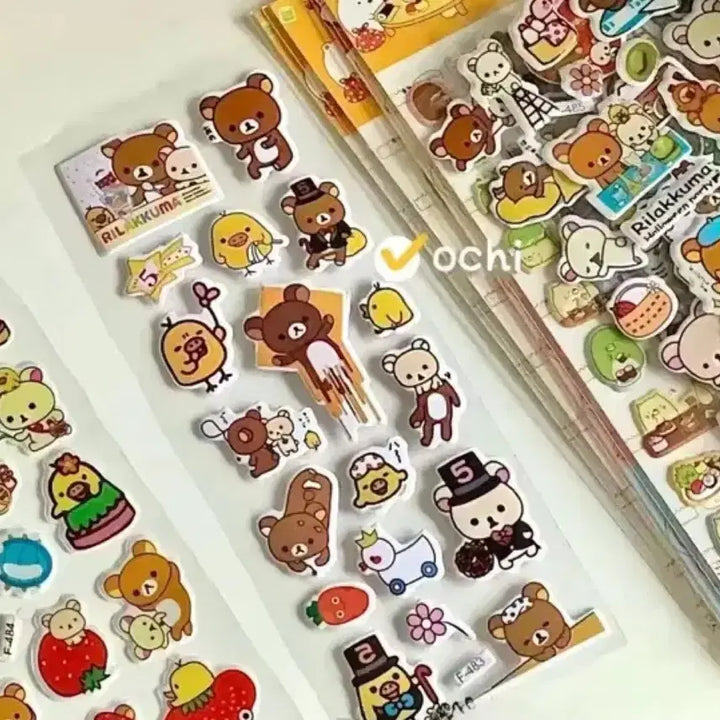 [BUNJANG] Rilakkuma Vintage Sticker / 리락쿠마 고전 빈티지 스티커