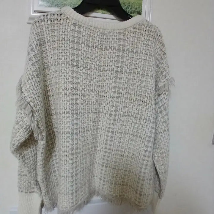 [BUNJANG] DKNY Plaid Tweed Knit Sweater / DKNY플레이드  트위드 니트 스웨터