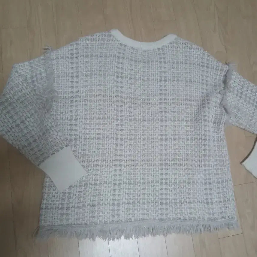 [BUNJANG] DKNY Plaid Tweed Knit Sweater / DKNY플레이드  트위드 니트 스웨터