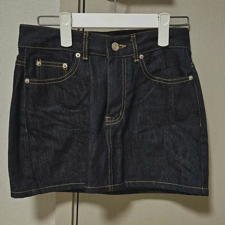 [BUNJANG] OnOff Raw Denim Set (Jacket + Skirt) / 온오프 생지 데님 셋업(자켓+스커트)