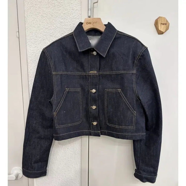 [BUNJANG] OnOff Raw Denim Set (Jacket + Skirt) / 온오프 생지 데님 셋업(자켓+스커트)