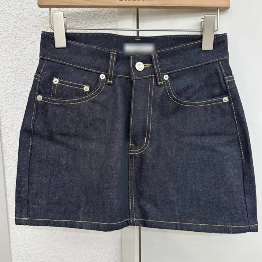 [BUNJANG] OnOff Raw Denim Set (Jacket + Skirt) / 온오프 생지 데님 셋업(자켓+스커트)