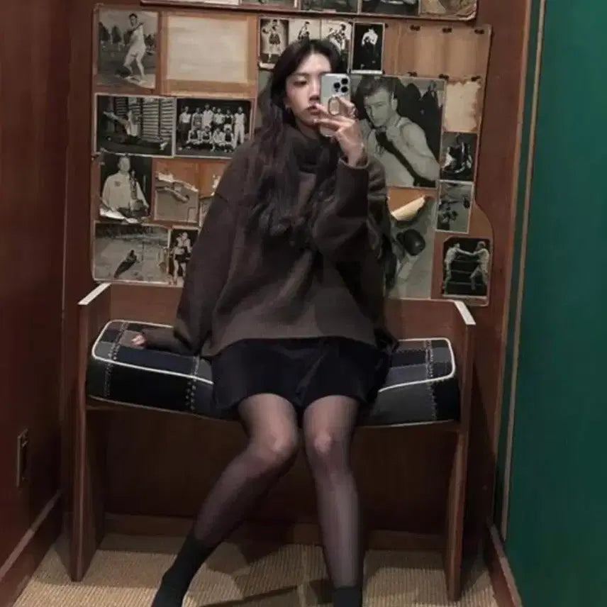 [BUNJANG] Archive J2U Mood Fox Turtleneck Sweater / 아카이브제이투유 무드 폭스 터틀넥 스위터