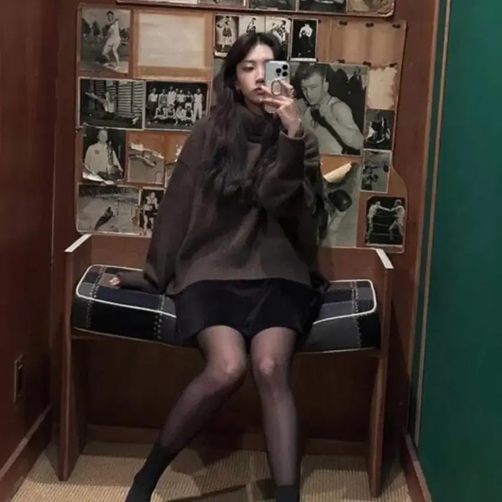 [BUNJANG] Archive J2U Mood Fox Turtleneck Sweater / 아카이브제이투유 무드 폭스 터틀넥 스위터