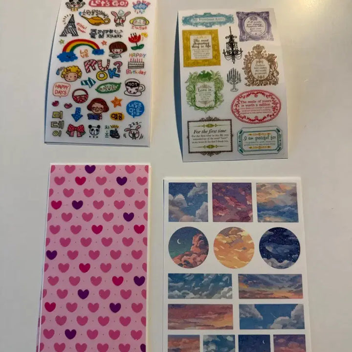 [BUNJANG] Vintage Sticker Set / 고전/다꾸 스티커 판매  고전문구  고전스티커