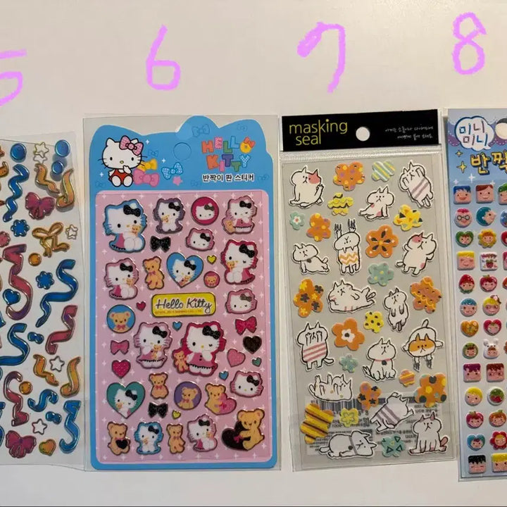 [BUNJANG] Vintage Sticker Set / 고전/다꾸 스티커 판매  고전문구  고전스티커