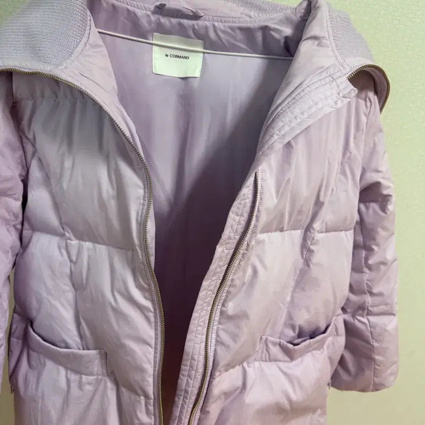 [BUNJANG] 르꼬르망 Light Purple Duck Down High Neck Jumper / 르꼬르망 연보라 오리털 덕다운 하이넥 점퍼 프리 사이즈(556677정도)
