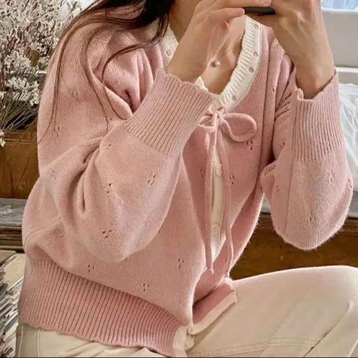 [BUNJANG] Pink Cardigan / (새상품) 핑크 가디건 처분합니다