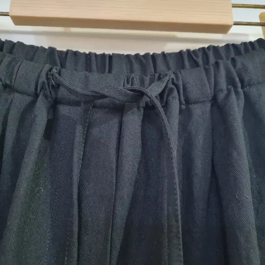 [BUNJANG] Black Wide Leg Trousers / 봄 여름  검정  와이드. 면. 통바지. 깨끗해요. 77까지