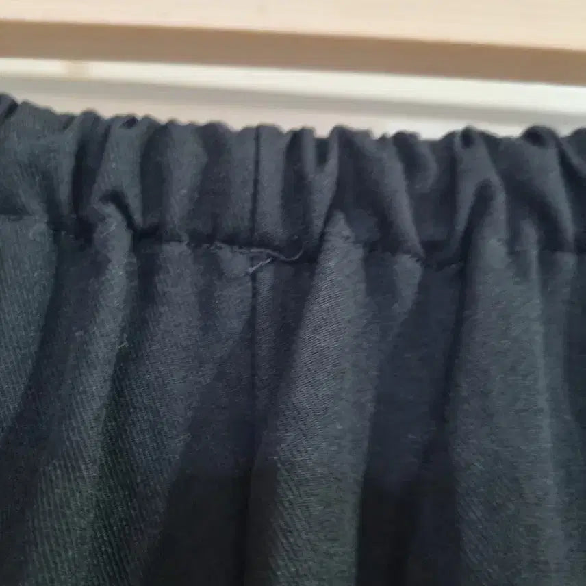 [BUNJANG] Black Wide Leg Trousers / 봄 여름  검정  와이드. 면. 통바지. 깨끗해요. 77까지