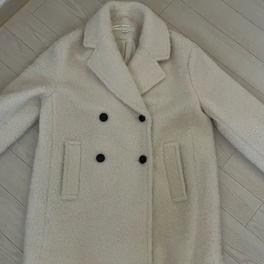 [BUNJANG] Zara Double Breasted Boucle Half Coat (Size S) / 자라 더블 브레스트 부클 하프코트 s