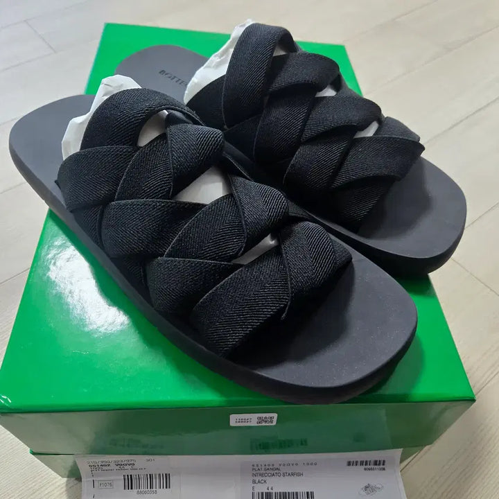 [BUNJANG] Bottega Veneta Flat Mules Black / [44] 보테가 베네타 플랫 뮬 블랙