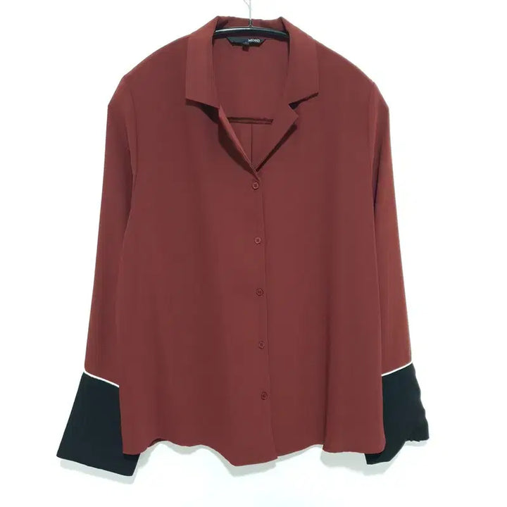 [BUNJANG] MIXXO 배색 커프스 Blouse / 미쏘 배색 커프스 블라우스 L_M1510