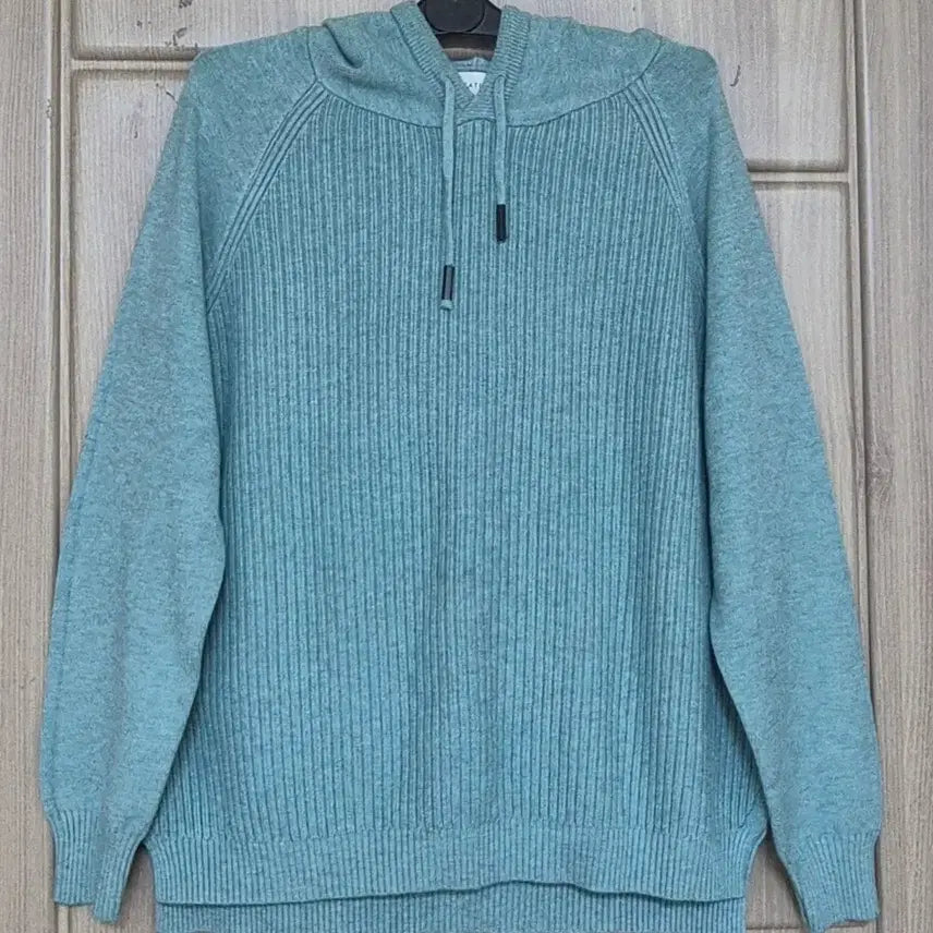 [BUNJANG] Satin Knit Hoodie (Women) - Mint / 샤틴 니트 후드티(여성) FREE