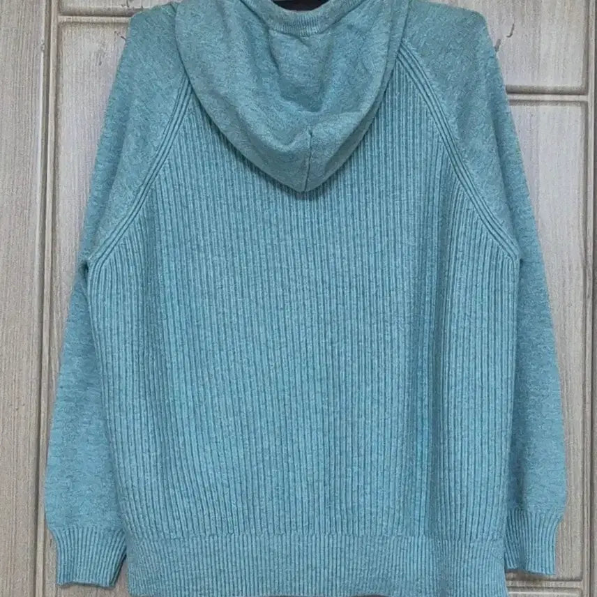 [BUNJANG] Satin Knit Hoodie (Women) - Mint / 샤틴 니트 후드티(여성) FREE