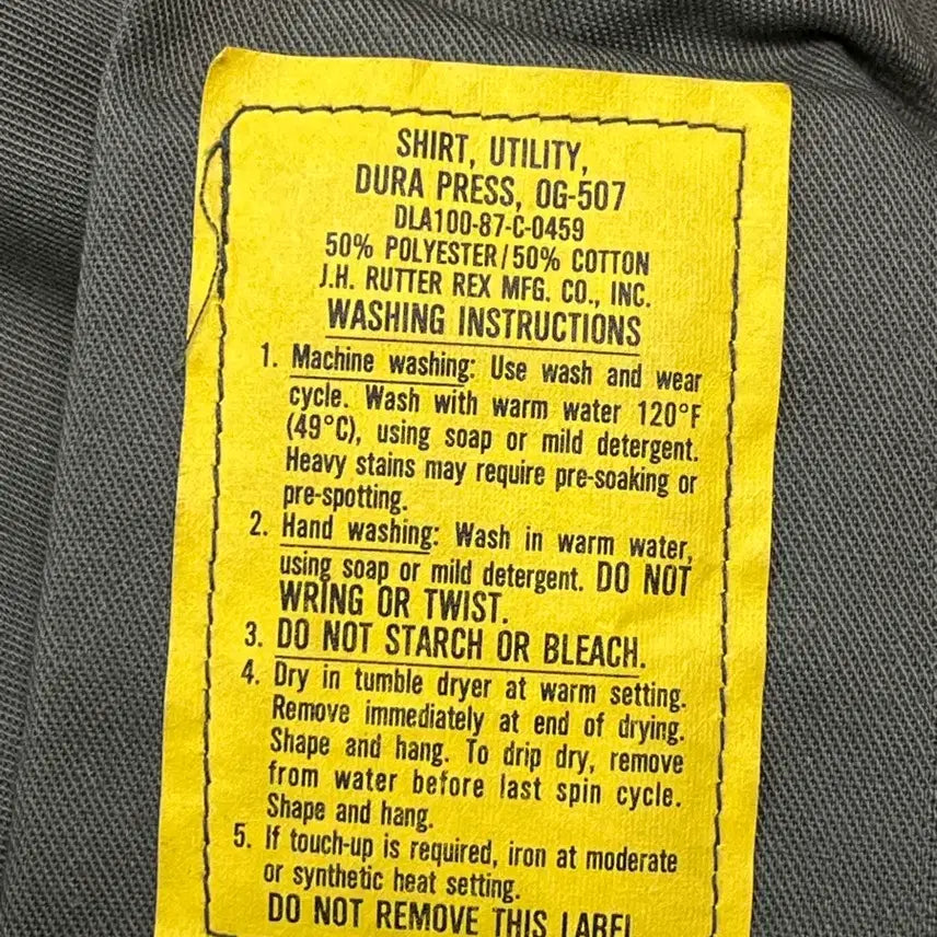 [BUNJANG] US Army OG-507 Utility Shirt / [15 1/2] 미군 오리지널 OG-507 유틸리티 셔츠