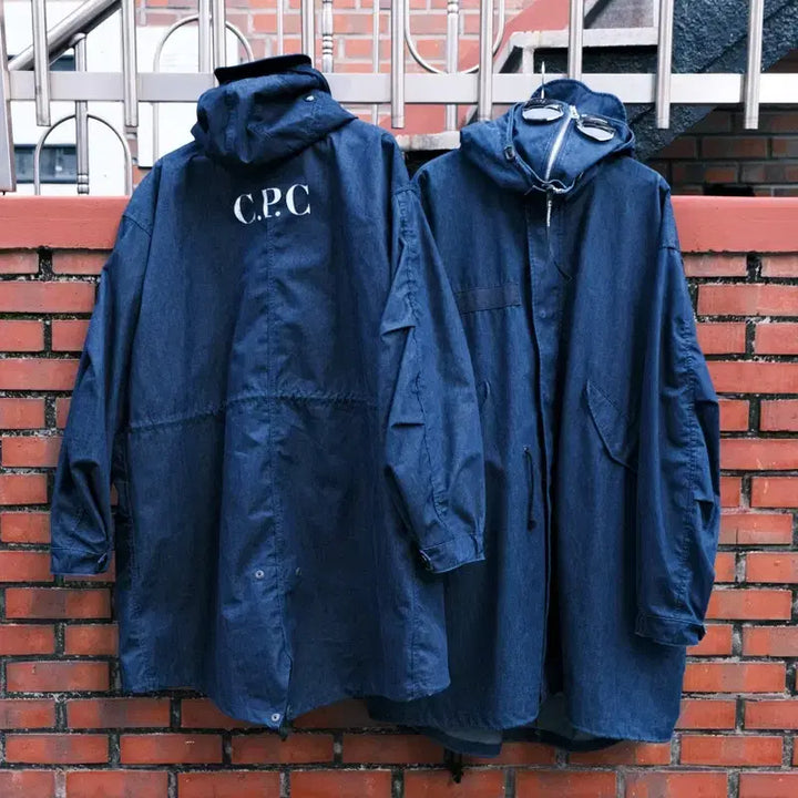 [BUNJANG] CP Company Junya Watanabe Denim Fish Tail Coat / 준야와타나베 x CP컴퍼니 데님 라미네이트 피쉬테일