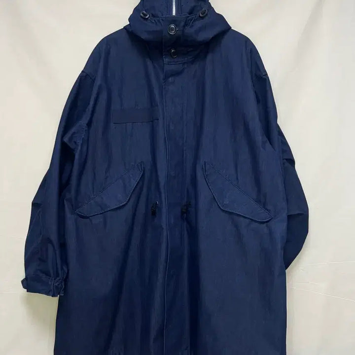 [BUNJANG] CP Company Junya Watanabe Denim Fish Tail Coat / 준야와타나베 x CP컴퍼니 데님 라미네이트 피쉬테일