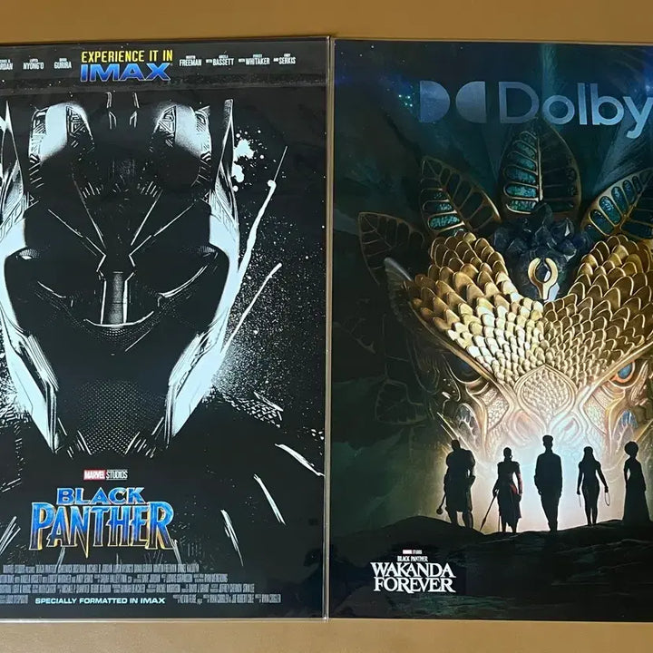 [BUNJANG] Marvel Black Panther IMAX &amp; Dolby Poster Set / 블랙팬서1 아이맥스포스터, 블랙팬서2 돌비포스터 판매합니다 마블포스터