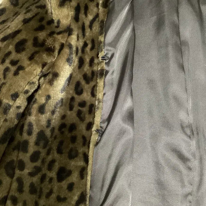 [BUNJANG] Uniqlo Leopard Coat S / 유니클로 레오파드 코트 S