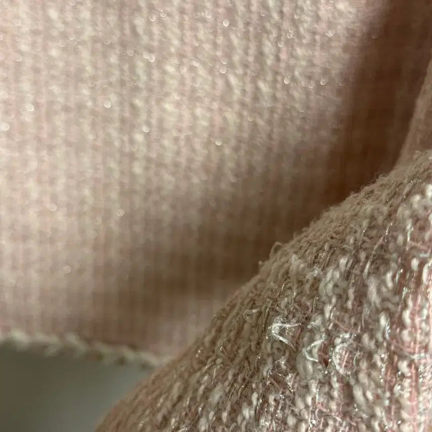 [BUNJANG] Pink Tweed Jacket / 핑크 트위드 자켓[Free]