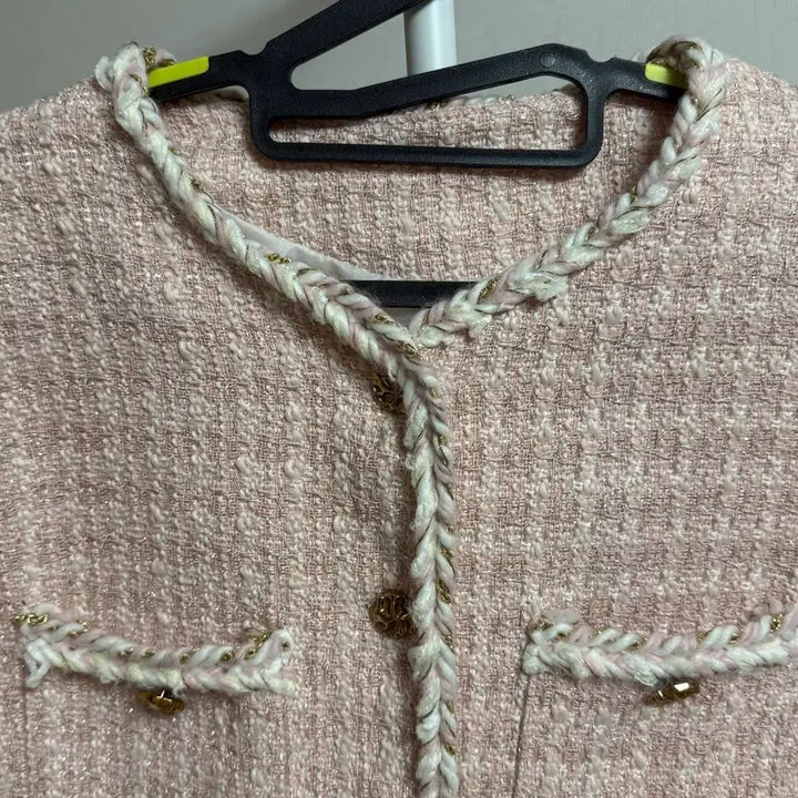 [BUNJANG] Pink Tweed Jacket / 핑크 트위드 자켓[Free]