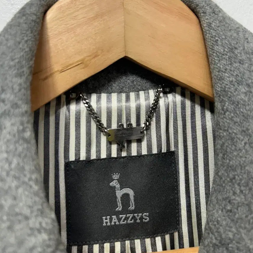 [BUNJANG] Hazzys Gray Double Button Short Coat (Size 55) / 헤지스 더블 버튼 회색 숏 코트 55