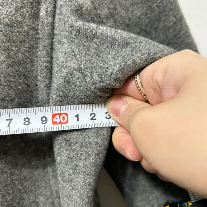 [BUNJANG] Hazzys Gray Double Button Short Coat (Size 55) / 헤지스 더블 버튼 회색 숏 코트 55