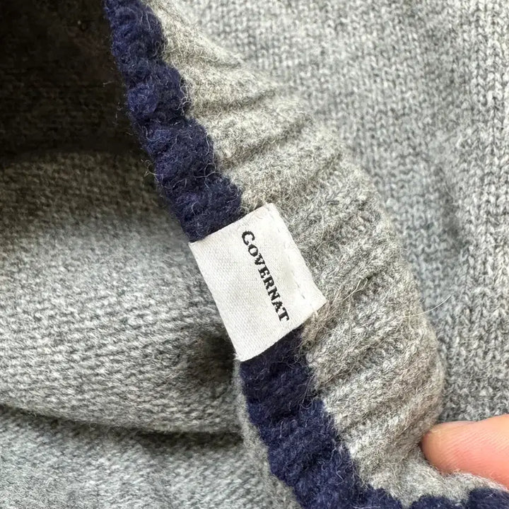 [BUNJANG] Covernat Gray Knit Sweater / 커버낫 니트