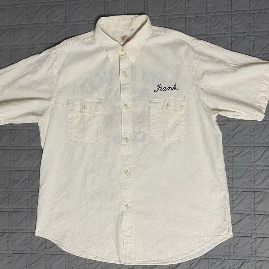 [SOLD OUT] [xxl]슈가케인 샴브레이 반팔 워크셔츠