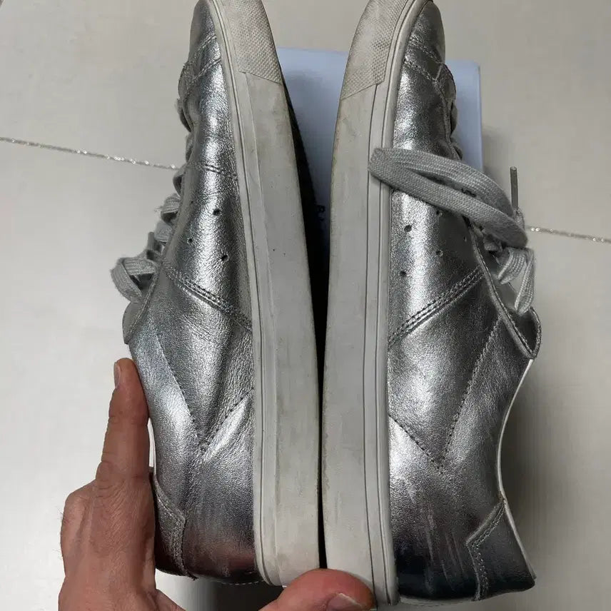 [BUNJANG] Onitsuka Tiger Lawship 2.0 Silver Sneakers / 오니츠카 타이거 론쉽 2.0 실버 270