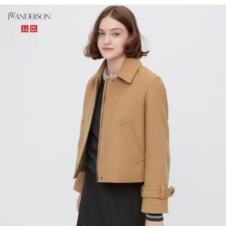 [BUNJANG] Uniqlo JW Anderson Wool Blend Short Jacket / JW앤더슨 유니클로 콜라보 울 블렌드 숏 자켓