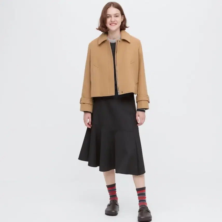 [BUNJANG] Uniqlo JW Anderson Wool Blend Short Jacket / JW앤더슨 유니클로 콜라보 울 블렌드 숏 자켓