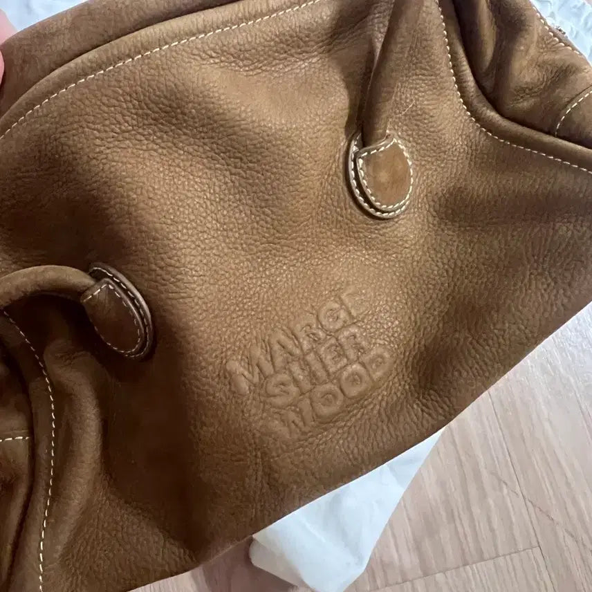 [BUNJANG] Magishwood Soft Tote Bag Brown / 마지셔우드 소프트 토트백 브라운 + 더스트백