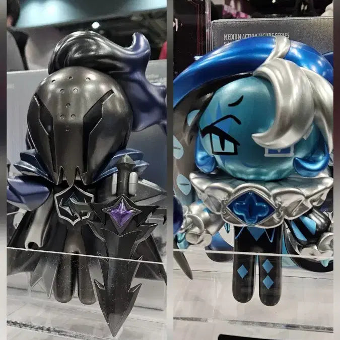 [BUNJANG] Cookie Run Shadow Milk & Silent Salt Metallic Action Figure Bundle Set / 일괄)쿠키런 쉐도우밀크,사일런트솔트 메탈릭 중형 액션 피규어