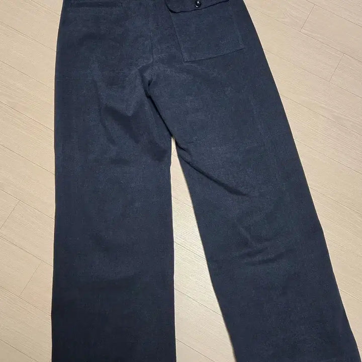 [BUNJANG] Label Archive Wide Cotton Pants Navy / [5] 라벨아카이브 wide cotton pants navy