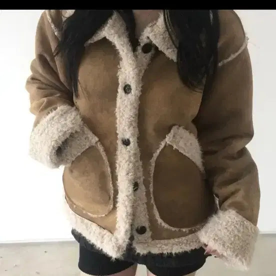 [BUNJANG] Liv Suede Mouton Jacket / 리브 스웨이드 무스탕 *새상품
