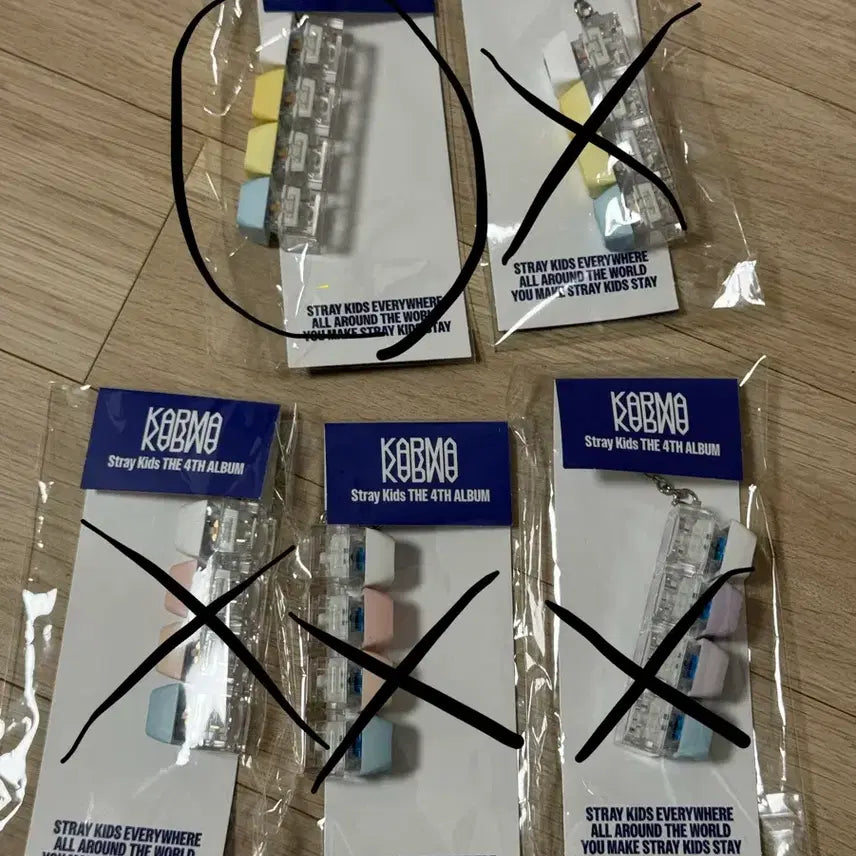 [BUNJANG] Stray Kids Keyboard Keycap Keyring Sealed / 스키주 키보드 키캡 키링 미개봉 새상품 뽁아리