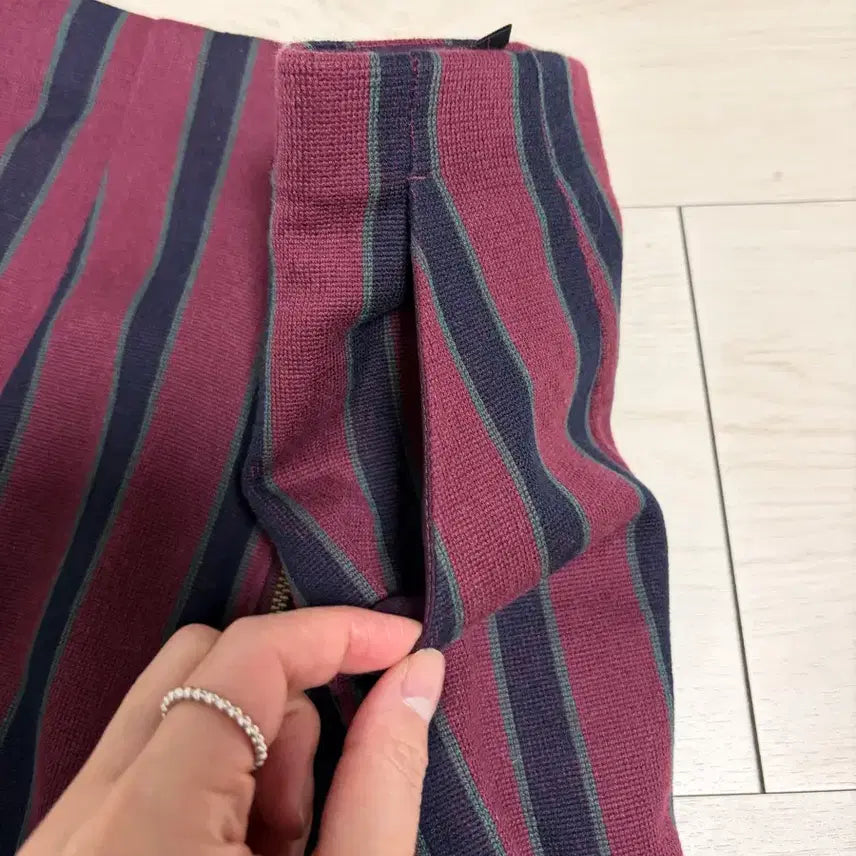 [BUNJANG] Vintage Striped Midi Skirt / 빈티지 스트라이프 미디스커트