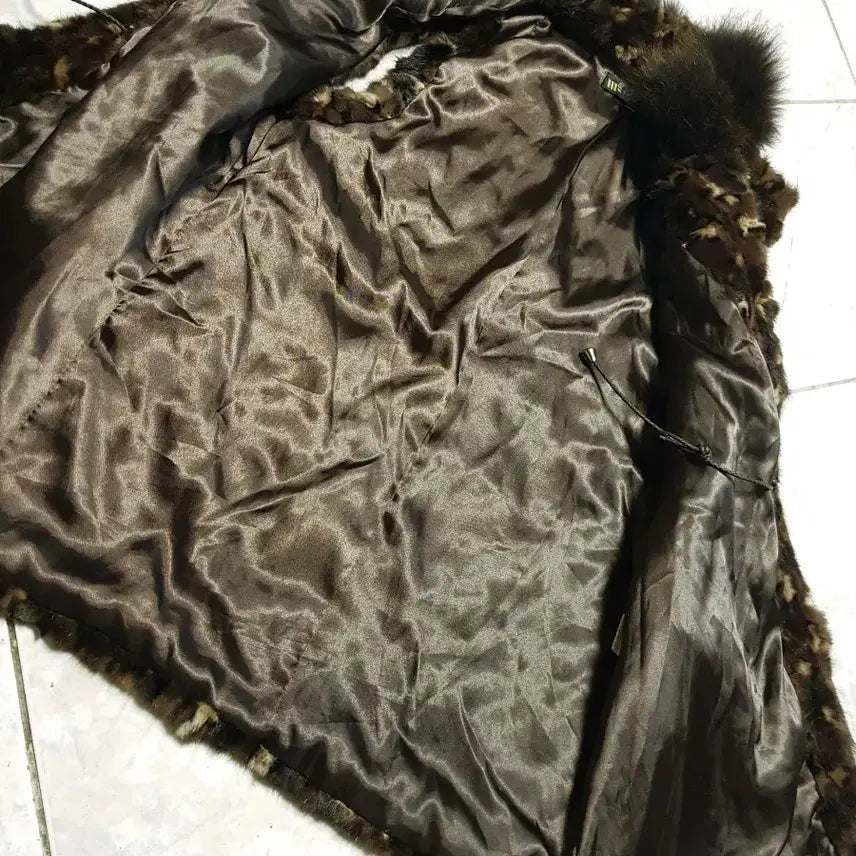 [BUNJANG] Natural Mink Fox Fur Vest / 허리스트링 천연 밍크폭스 베스트/조끼