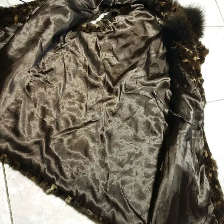 [BUNJANG] Natural Mink Fox Fur Vest / 허리스트링 천연 밍크폭스 베스트/조끼