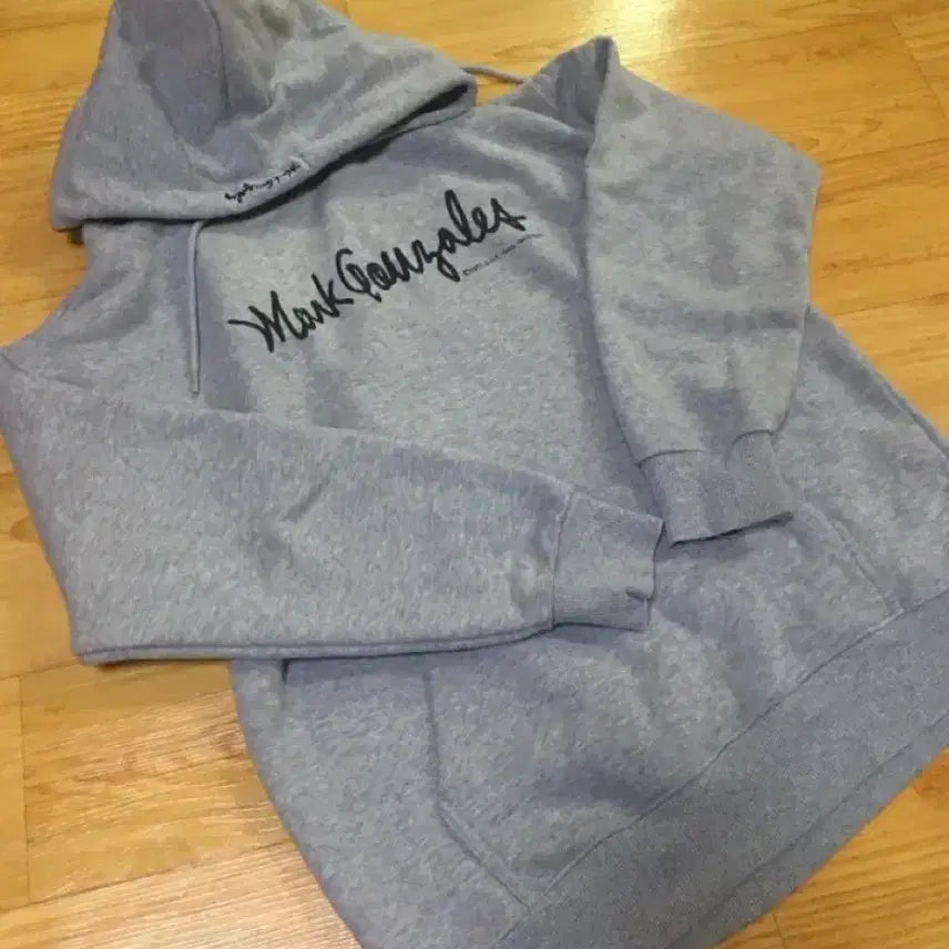[BUNJANG] Mark Gonzales Gray Hoodie / 마크 곤잘레스 회색 후드티