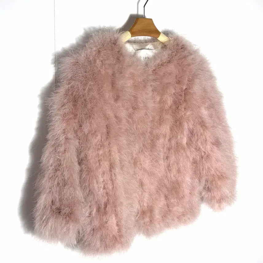 [BUNJANG] Lapillus Yves Faux Fur Jacket / 라플라 이브퍼 타조퍼 폭스퍼 자켓