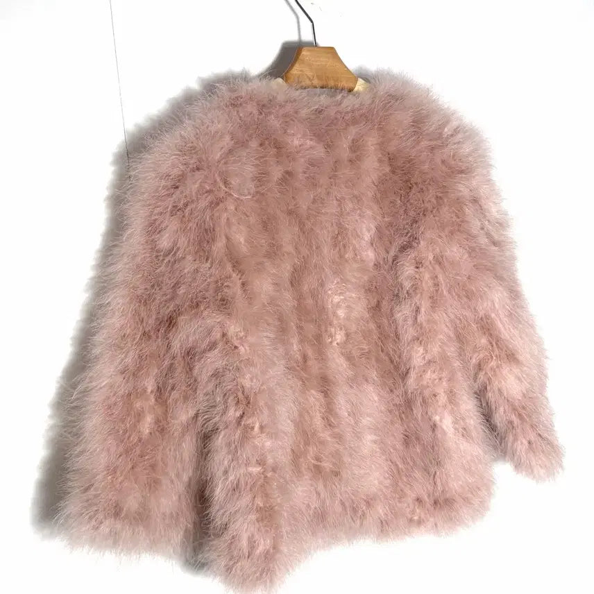 [BUNJANG] Lapillus Yves Faux Fur Jacket / 라플라 이브퍼 타조퍼 폭스퍼 자켓
