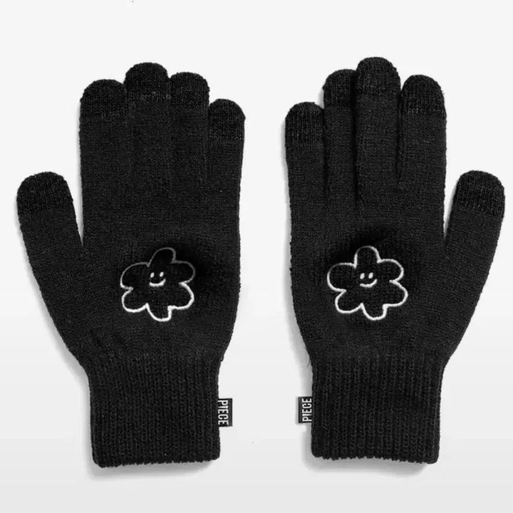 [BUNJANG] Piece Maker Glow Daisy Smart Gloves Black / (택달린새상품)피스메이커 글로우 데이지 스마트 글러브 블랙